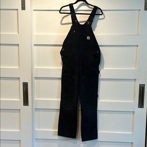 Black washed Duck Carhartt Overalls